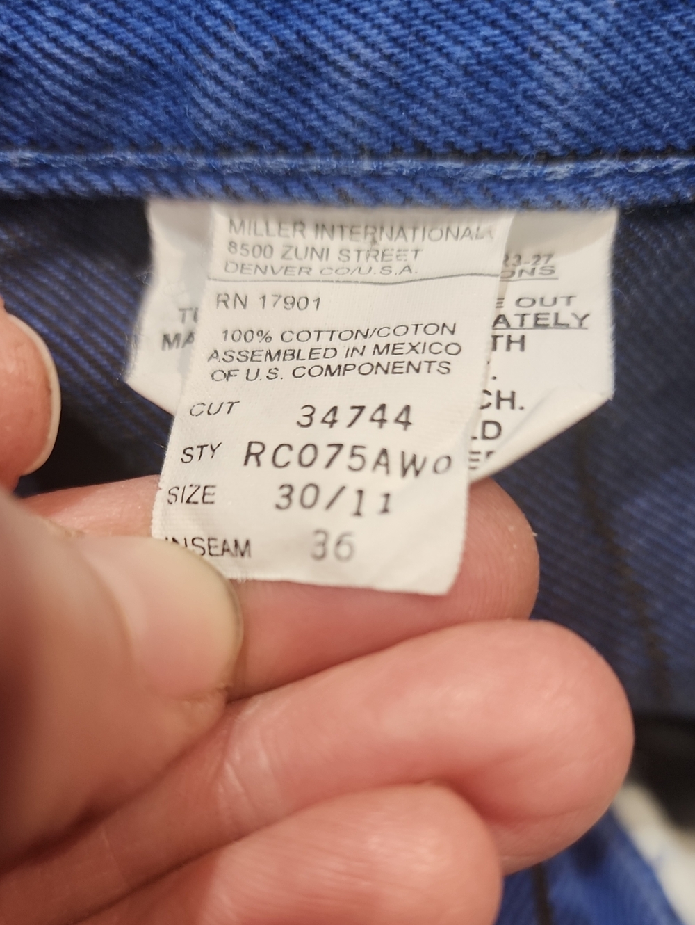 VINTAGE ROCKIES PINSTRIPE JEANS - Picture 11 of 14